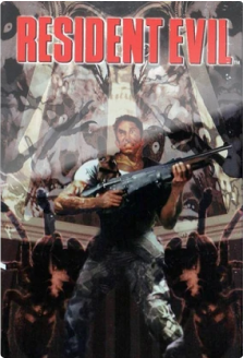 Resident Evil game cover showing the classic survival horror game